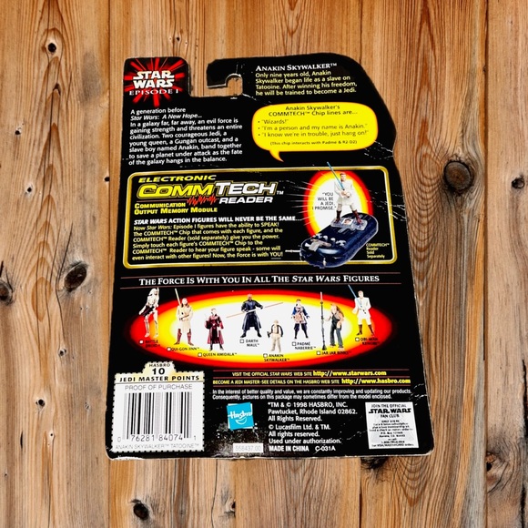 Star Wars Episode I Anakin Skywalker Tatooine Figure W/ CommTech Chip - Picture 2 of 3